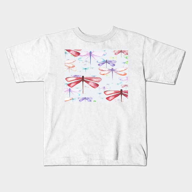 Flight of the Dragonflies Kids T-Shirt by HammerPen